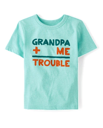 Baby And Toddler Boys Grandpa Plus Me Graphic Tee