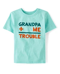 Baby And Toddler Boys Grandpa Plus Me Graphic Tee