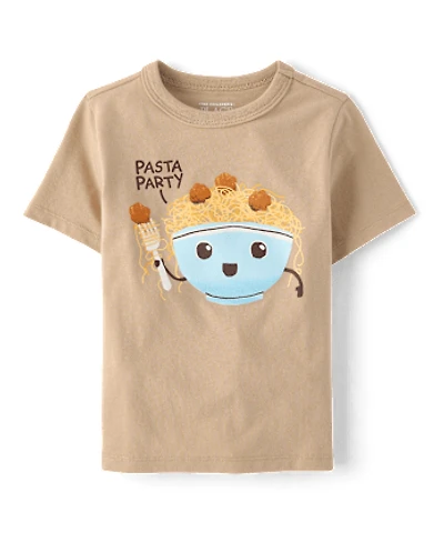 Baby And Toddler Boys Pasta Party Graphic Tee
