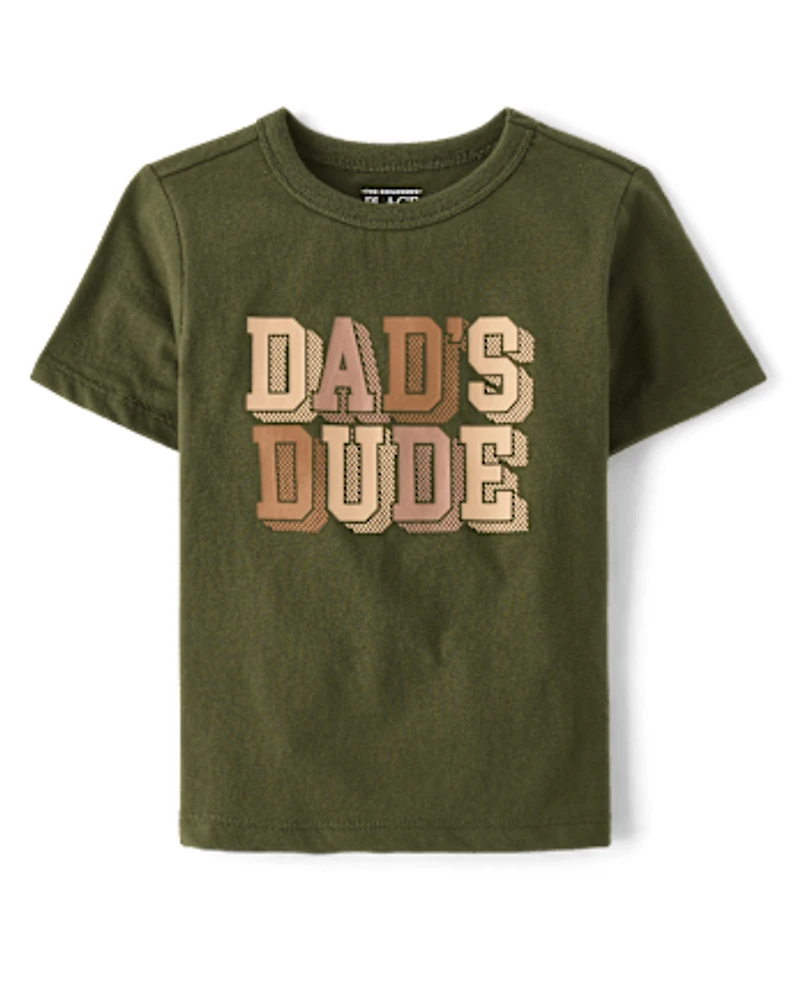 Baby And Toddler Boys Dad's Dude Graphic Tee
