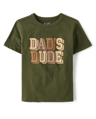 Baby And Toddler Boys Dad's Dude Graphic Tee