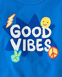Baby And Toddler Boys Good Vibes Graphic Tee