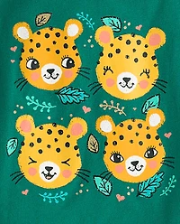 Baby And Toddler Girls Cheetahs Graphic Tee