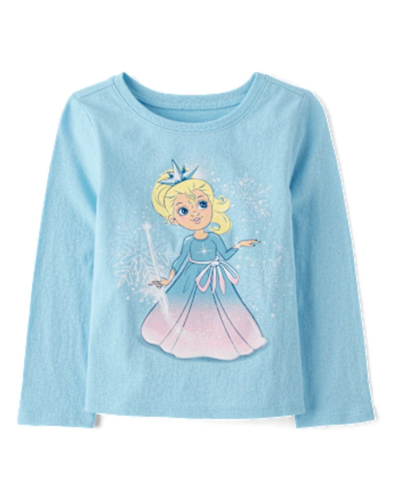 Baby And Toddler Girls Princess Graphic Tee