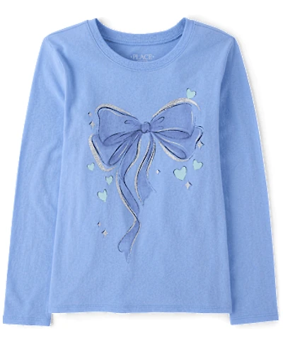 Girls Bow Graphic Tee