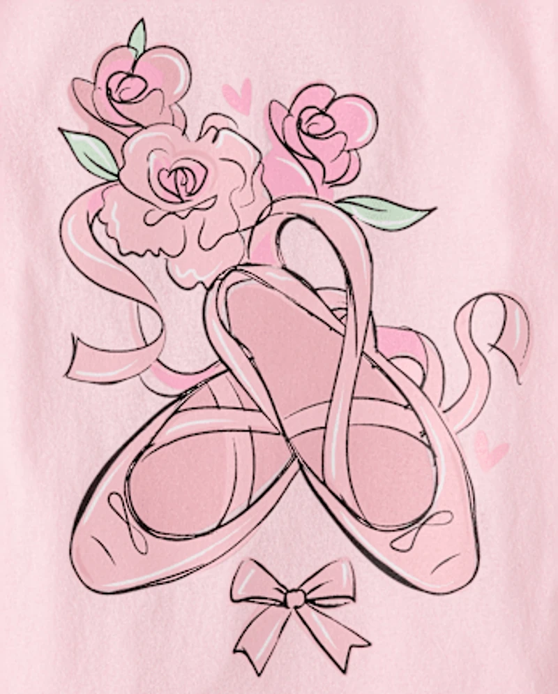 Girls Ballet Shoes Graphic Tee