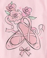 Girls Ballet Shoes Graphic Tee