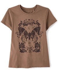 Girls Butterfly Graphic Tee