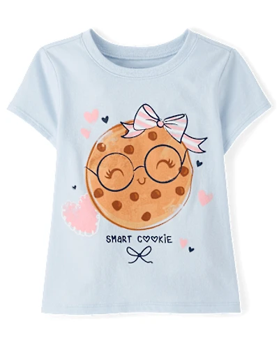 Baby And Toddler Girls Smart Cookie Graphic Tee