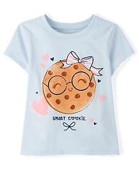 Baby And Toddler Girls Smart Cookie Graphic Tee