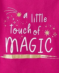Baby And Toddler Girls Touch Of Magic Graphic Tee