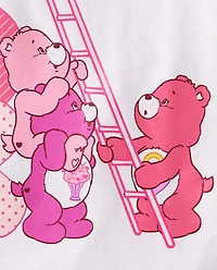 Girls Care Bears™ Ladder Valentine's Day Graphic Tee