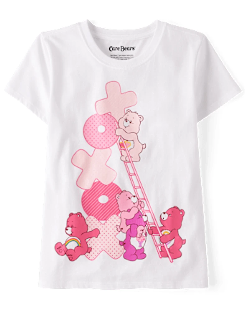 Girls Care Bears™ Ladder Valentine's Day Graphic Tee