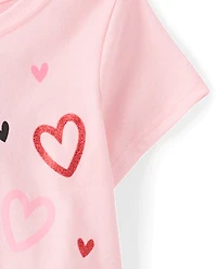 Baby And Toddler Girls Minnie Mouse™ Valentine's Day Graphic Tee