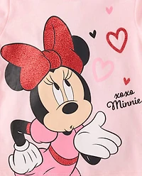 Baby And Toddler Girls Minnie Mouse™ Valentine's Day Graphic Tee