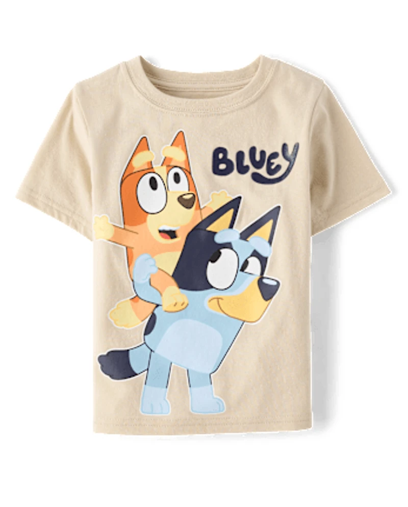 Baby And Toddler Boys Bluey™ Piggyback Graphic Tee