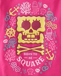 Girls SpongeBob SquarePants™ Skull And Crossbones Graphic Tee