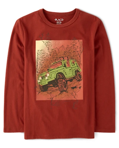Boys Rock Crawler Truck Graphic Tee