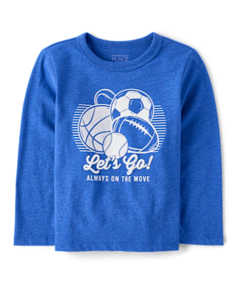 Baby And Toddler Boys Always On The Move Graphic Tee