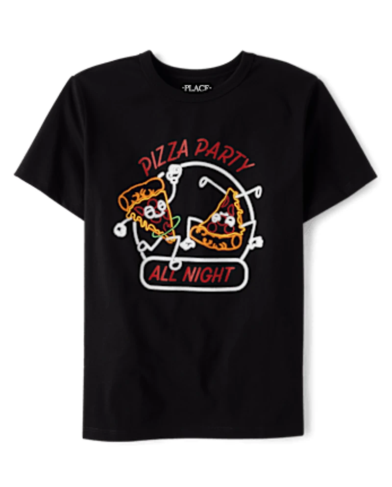 Boys Pizza Party Graphic Tee