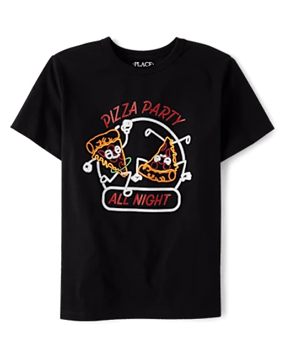 Boys Pizza Party Graphic Tee