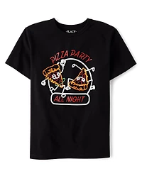 Boys Pizza Party Graphic Tee