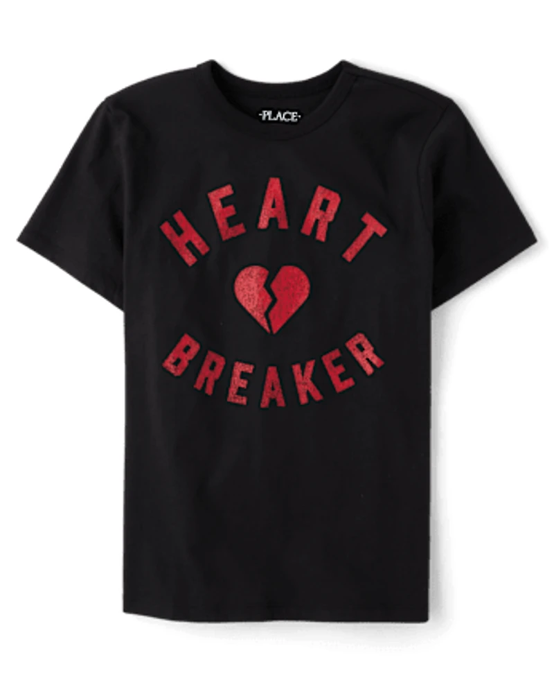 Boys Valentine's Day Heartbreaker Graphic Tee