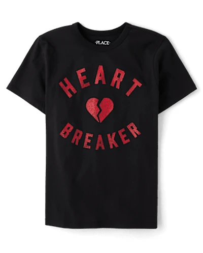 Boys Valentine's Day Heartbreaker Graphic Tee