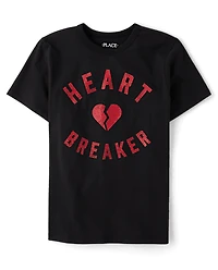 Boys Valentine's Day Heartbreaker Graphic Tee