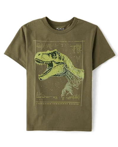 Boys Dino Profile Graphic Tee