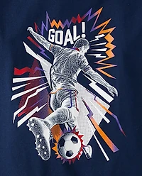 T-shirt graphique joueur de football pour garçon