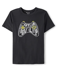 Boys Gotta Level Up Gamer Graphic Tee