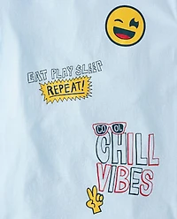 Boys Chill Vibes Doodle Graphic Tee