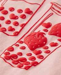 Girls Valentine's Day Boba Love Graphic Tee