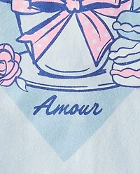 Girls Cocoa Amour Graphic Tee