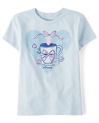 Girls Cocoa Amour Graphic Tee
