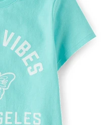 Girls Sunny Vibes Los Angeles Graphic Tee