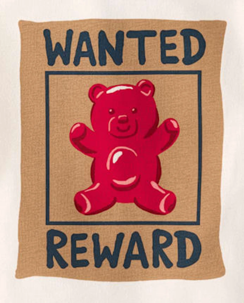 Baby And Toddler Boys Wanted Bear Graphic Tee