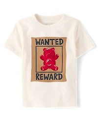 Baby And Toddler Boys Wanted Bear Graphic Tee