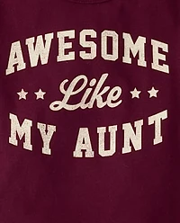 Baby And Toddler Boys Awesome Like My Aunt Graphic Tee