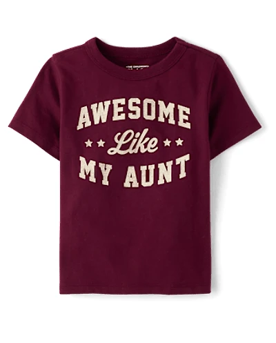 Baby And Toddler Boys Awesome Like My Aunt Graphic Tee