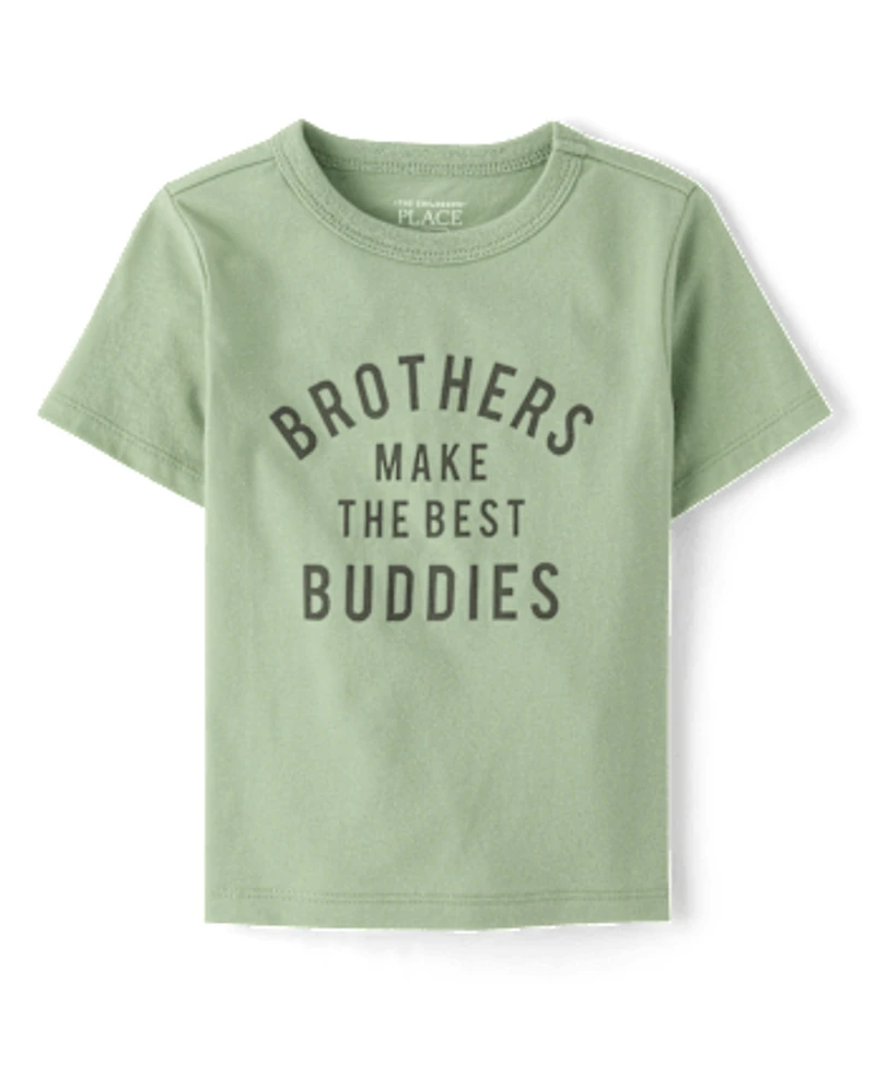 Baby And Toddler Boys Brothers Best Buddies Graphic Tee