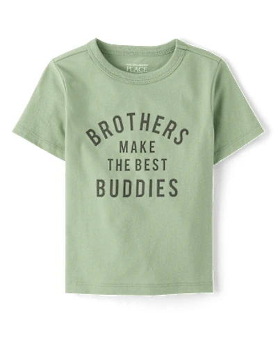 Baby And Toddler Boys Brothers Best Buddies Graphic Tee