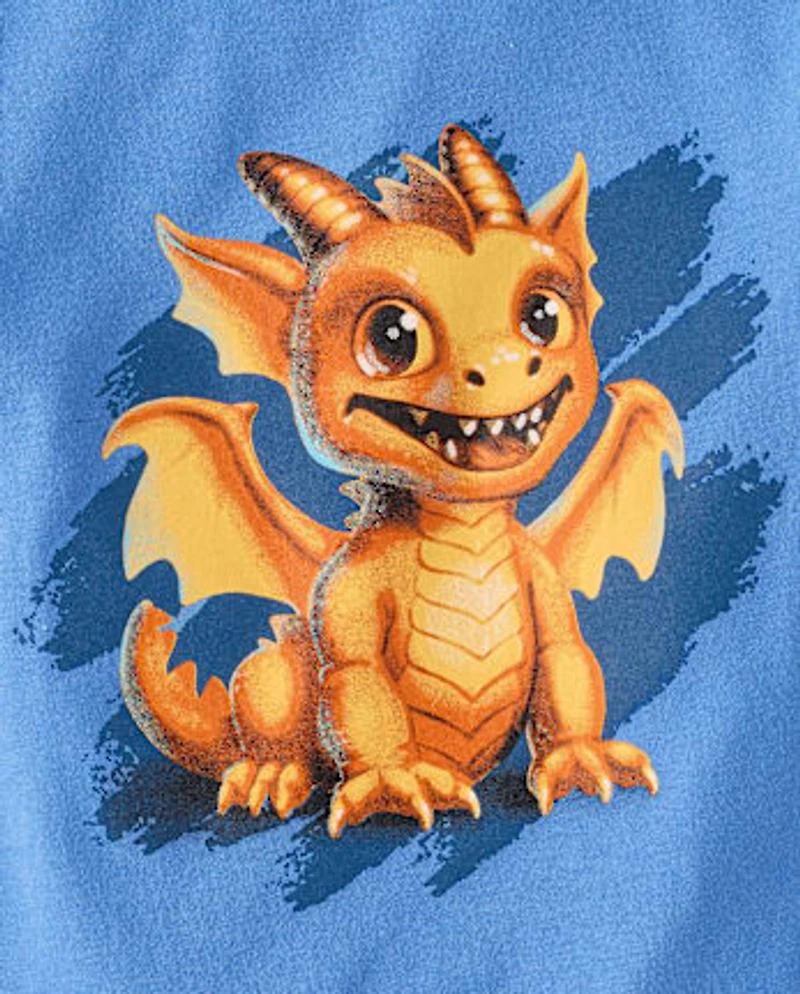 Baby And Toddler Boys Dragon Graphic Tee