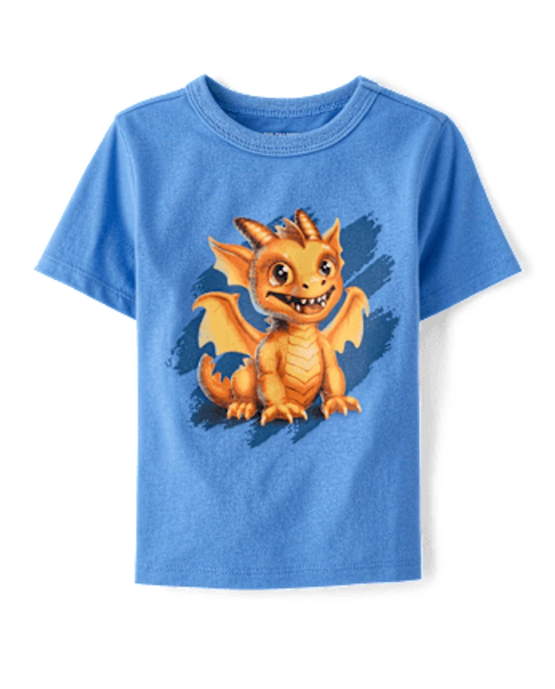 Baby And Toddler Boys Dragon Graphic Tee