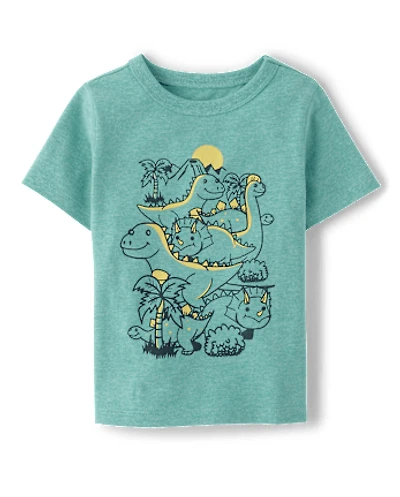 Baby And Toddler Dino Walk Boys Graphic Tee