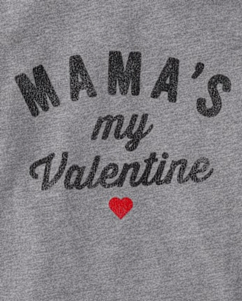 Baby And Toddler Boys Mama's My Valentine Graphic Tee