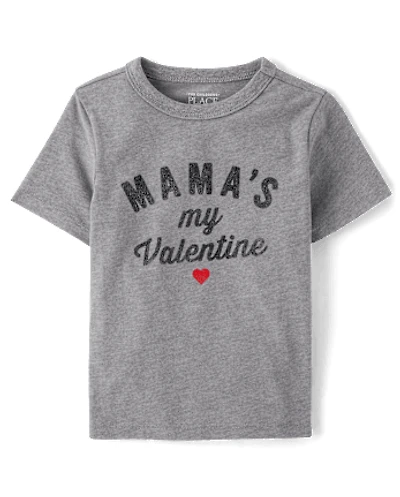 Baby And Toddler Boys Mama's My Valentine Graphic Tee