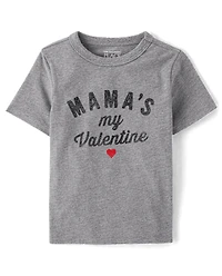 Baby And Toddler Boys Mama's My Valentine Graphic Tee
