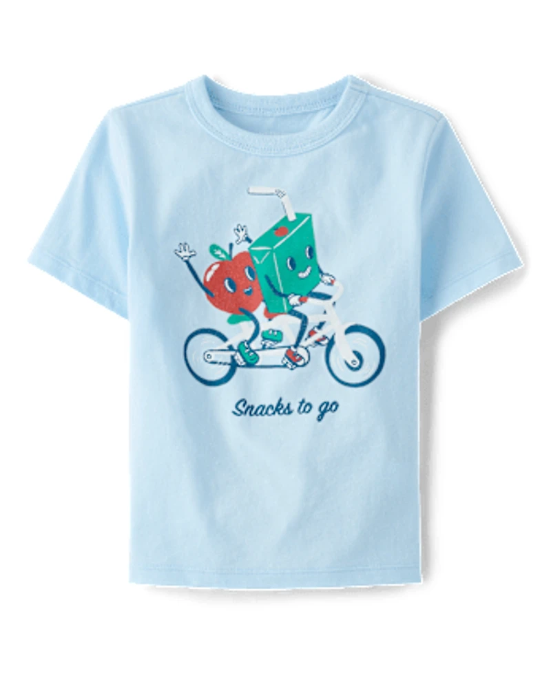 Baby And Toddler Boys Snacks To Go Graphic Tee